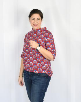 Nähbeispiel Bluse Olivia  lillesol women No. 51